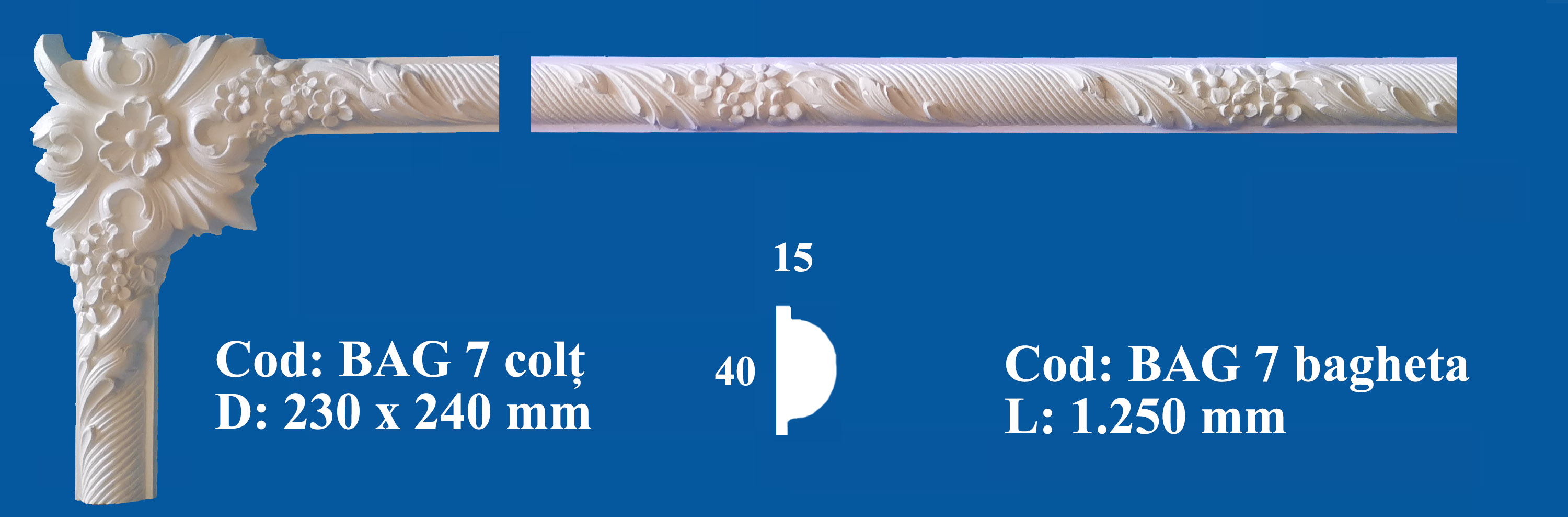  Baghete si Colturi Decorative Ipsos BAG 7