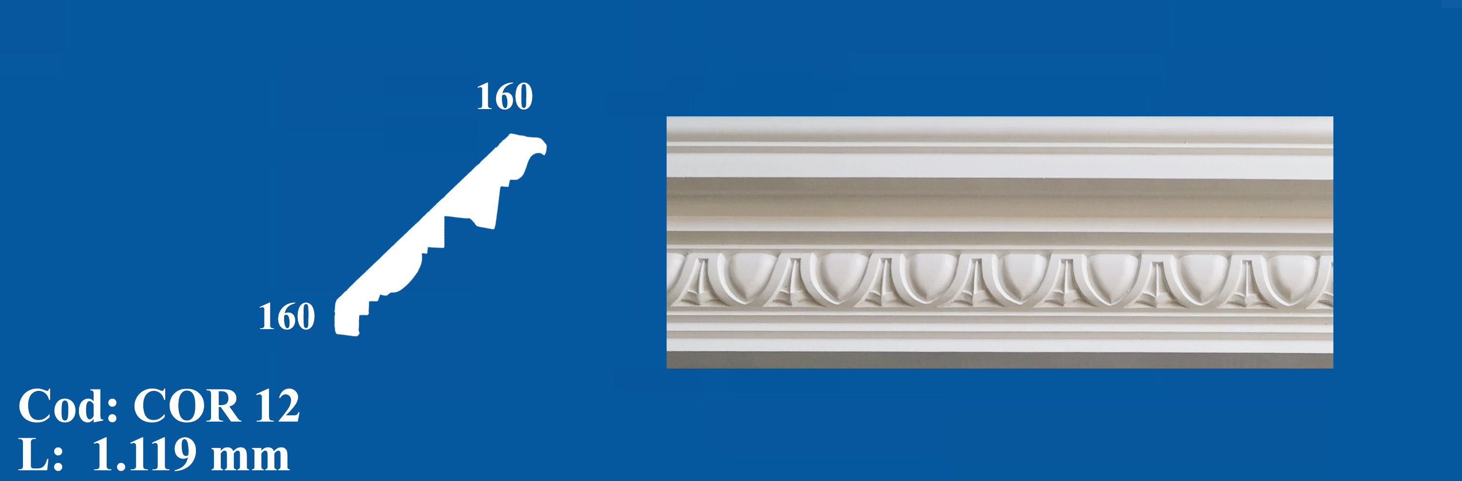 Cornisa Decorativa Ipsos COR 12