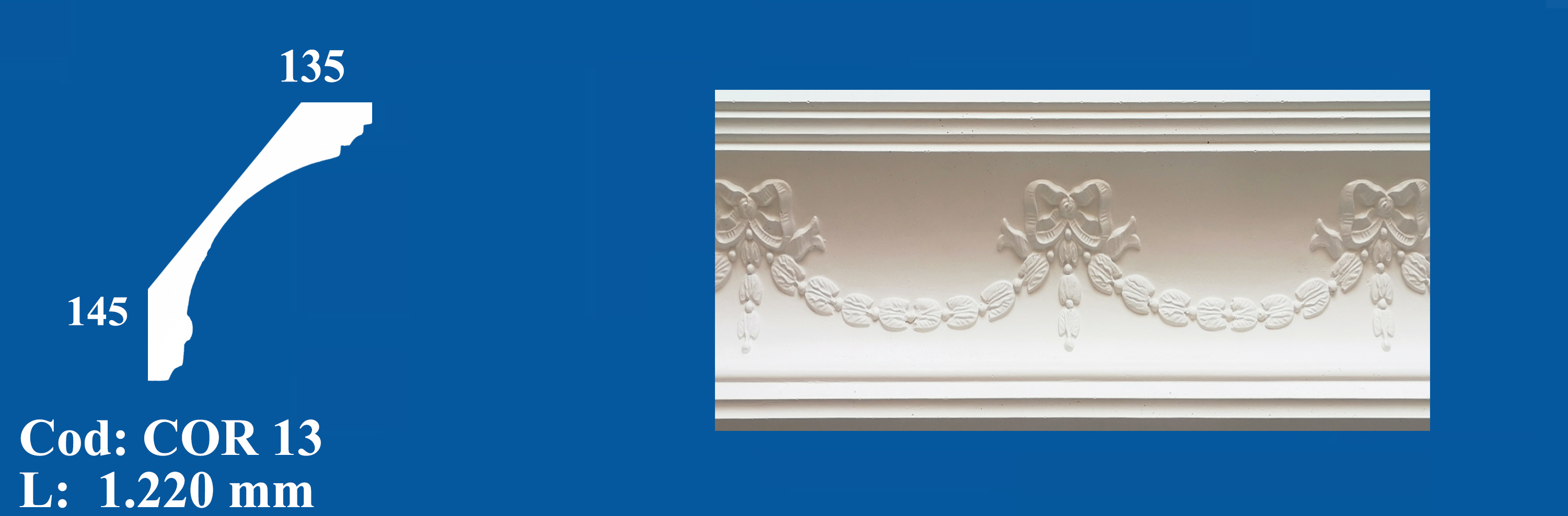 Cornisa Decorativa Ipsos COR 13