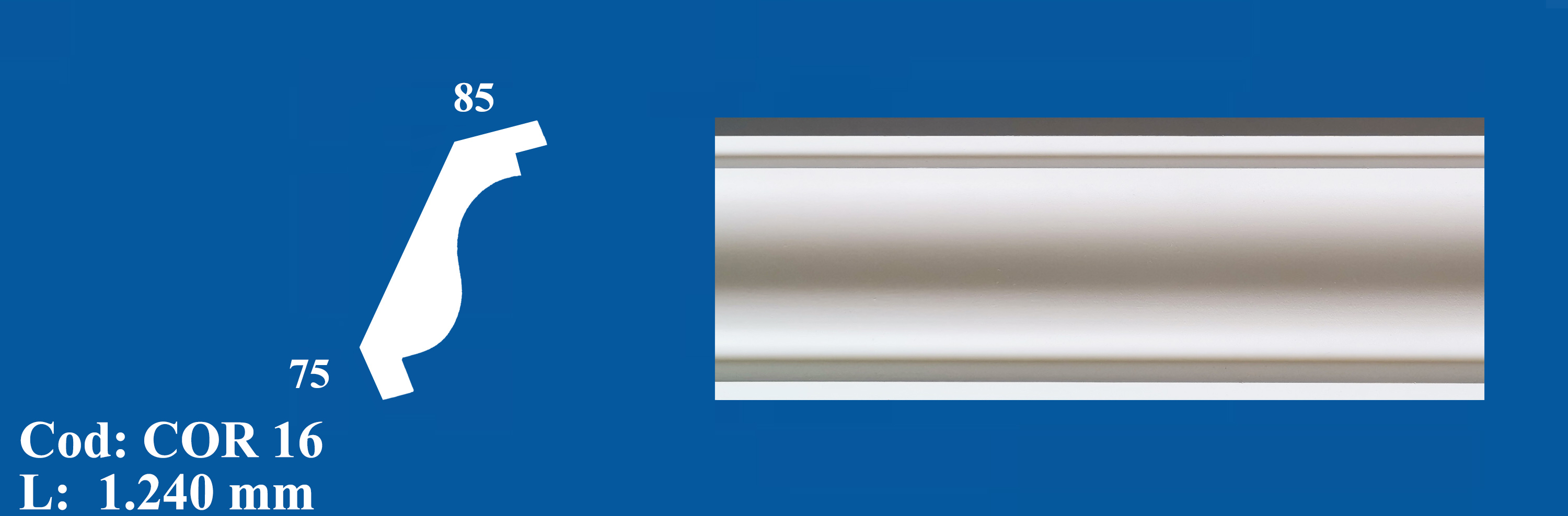 Cornisa Decorativa Ipsos COR 16