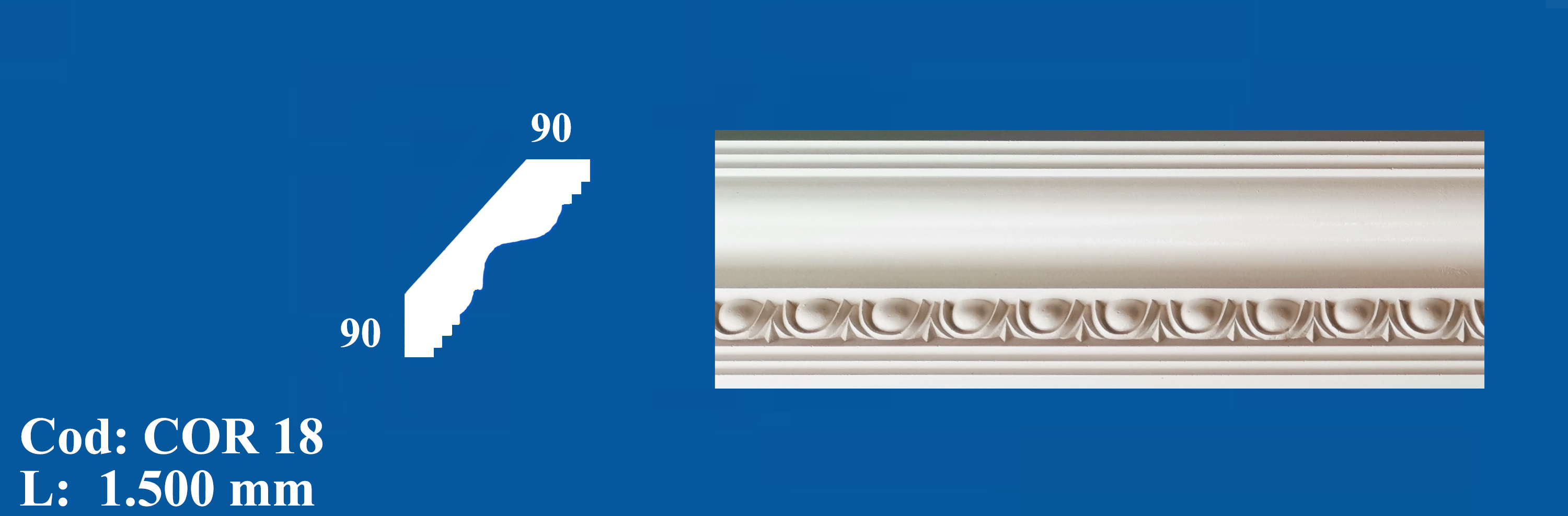 Cornisa Decorativa Ipsos COR 18