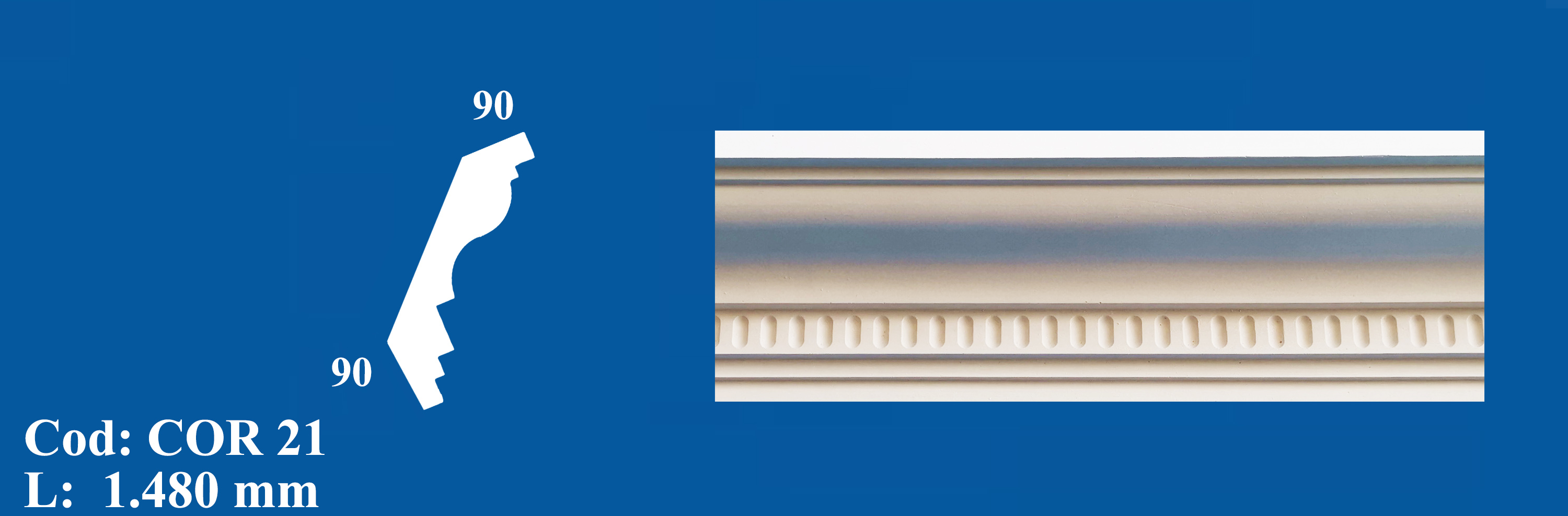 Cornisa Decorativa Ipsos COR 21