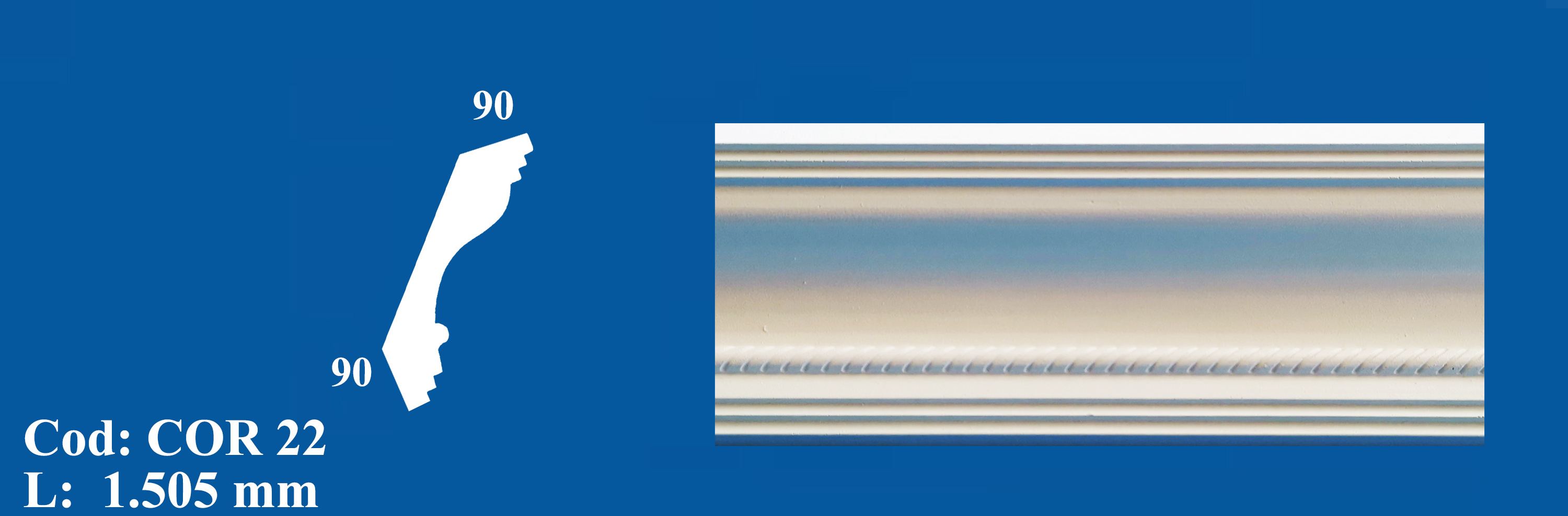 Cornisa Decorativa Ipsos COR 22