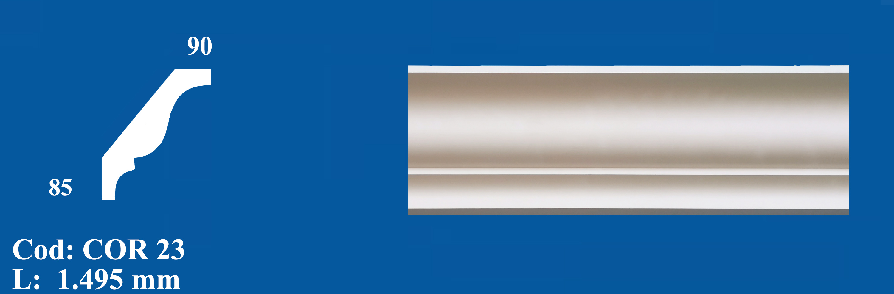 Cornisa Decorativa Ipsos COR 23