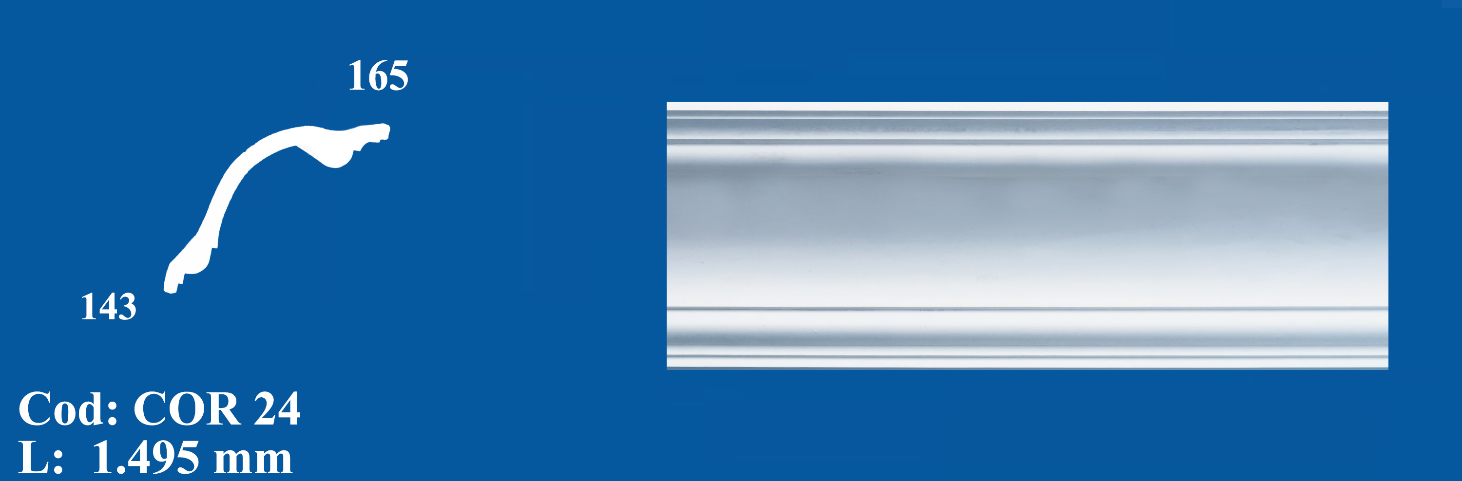 Cornisa Decorativa Ipsos COR 24