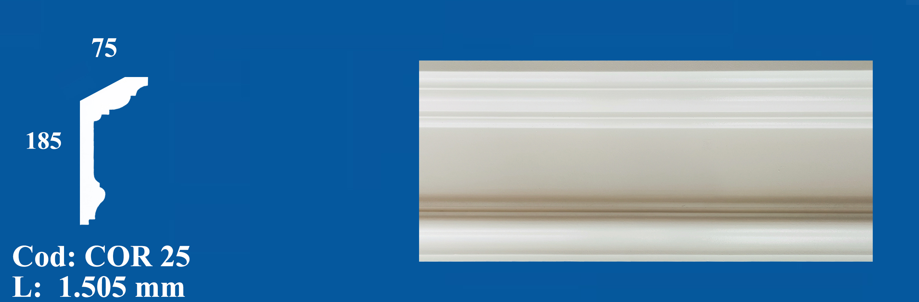 Cornisa Decorativa Ipsos COR 25