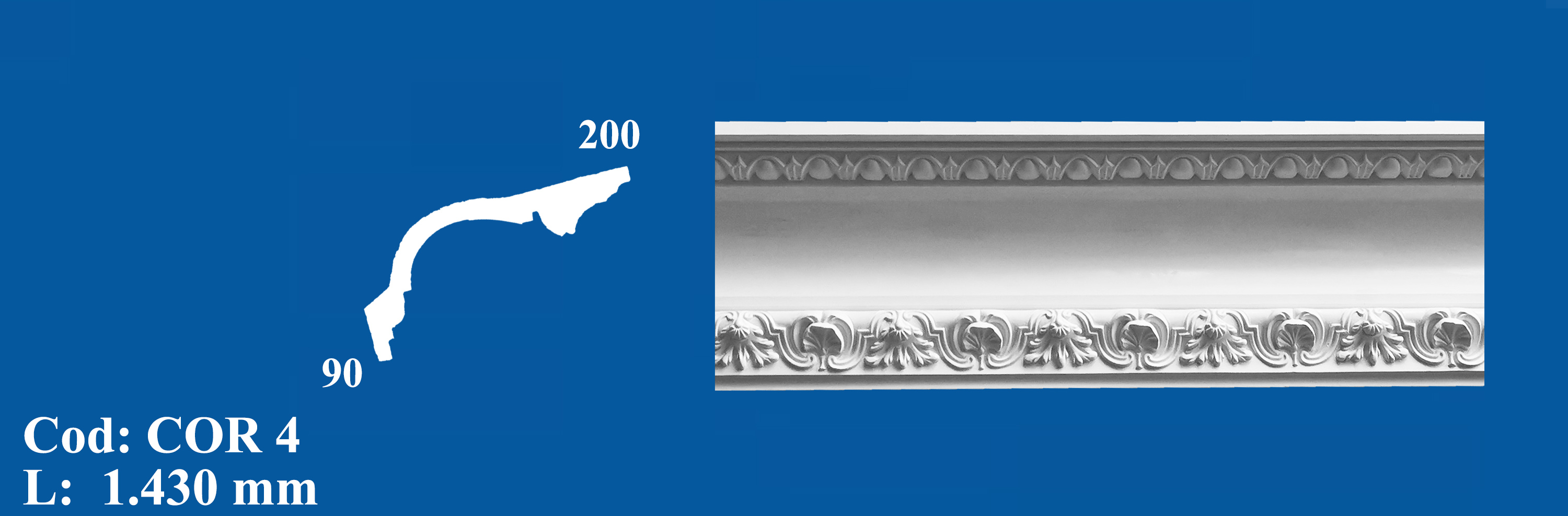 Cornisa Decorativa Ipsos COR 4