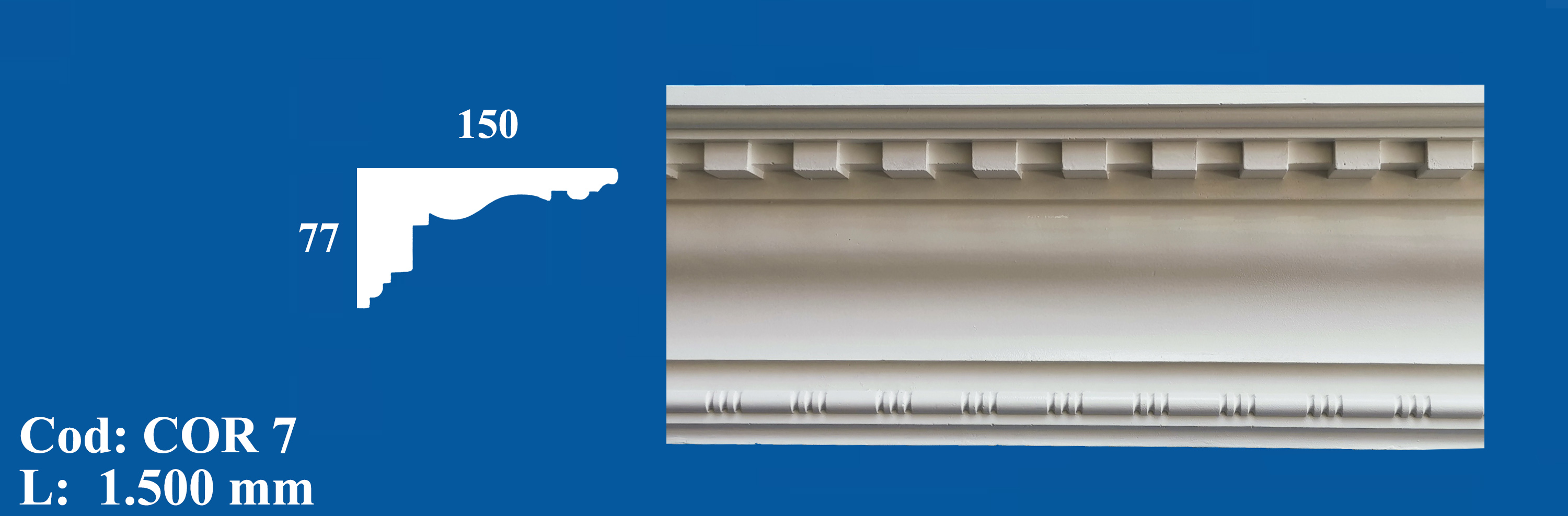 Cornisa Decorativa Ipsos COR 7