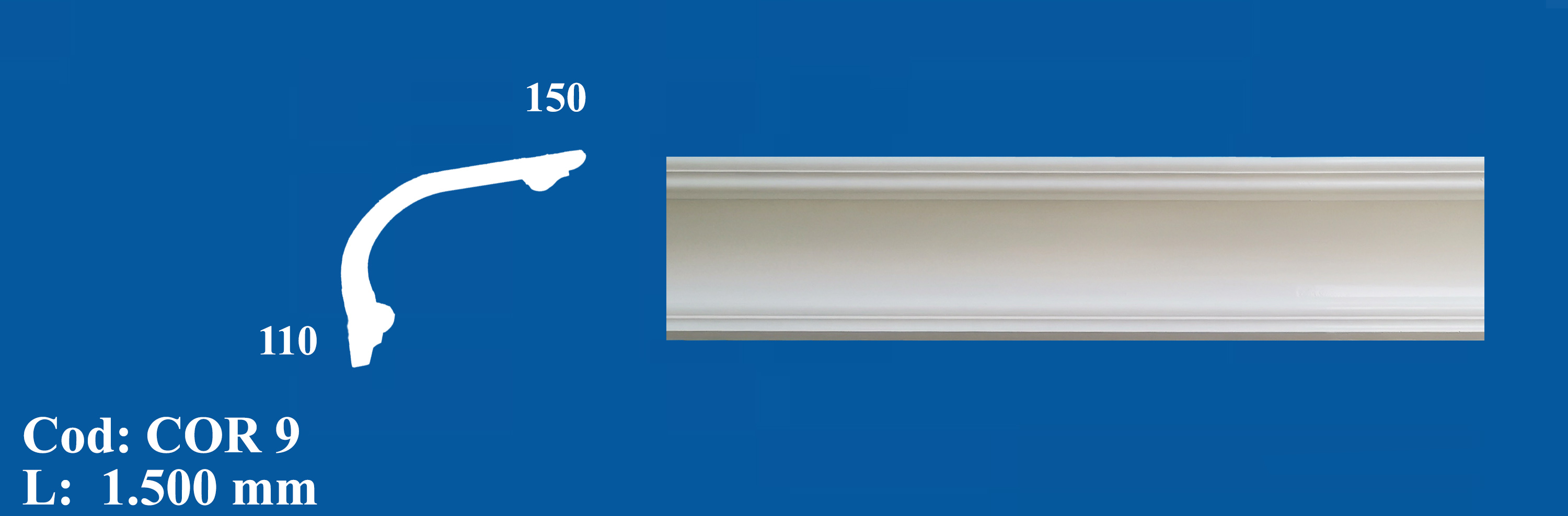 Cornisa Decorativa Ipsos COR 9